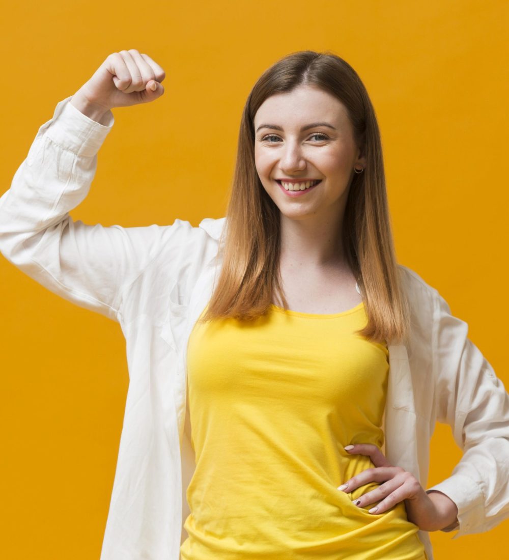 woman-showing-her-muscle